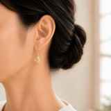 Gold Calla Lily Earrings | Burma Jade