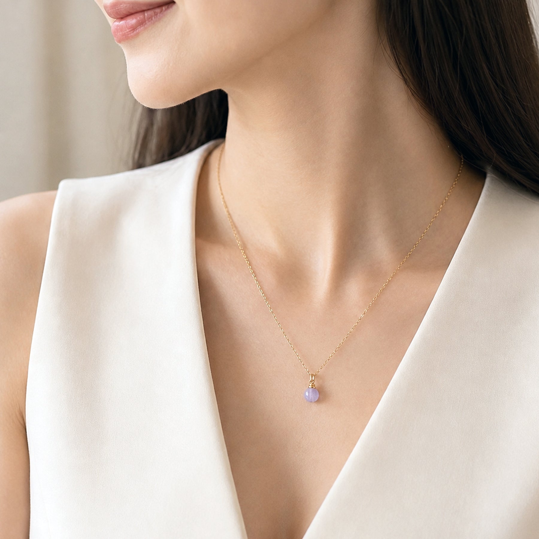 Iolanthe | Lavender Jade Necklace