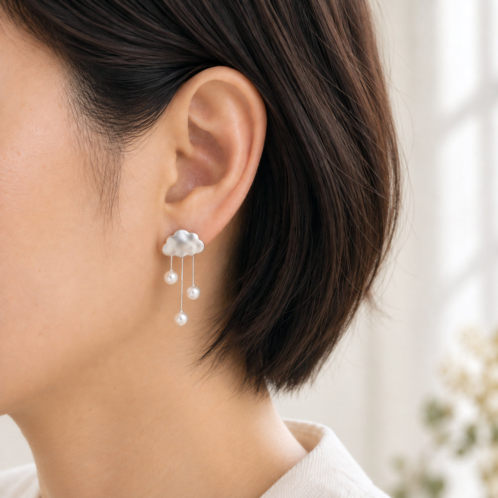 Rainclouds | Pearl Drop Earrings