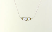 Pea Pod Necklace in Silver