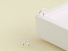 Tiny Wish Bone Earrings