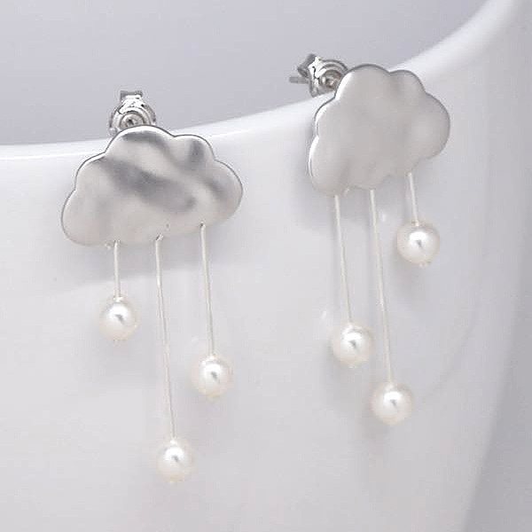Rainclouds | Pearl Drop Earrings